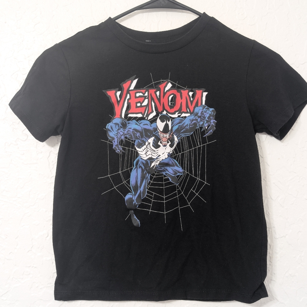 Marvel Venom Black Graphic Tee. Kids Size S (6/7)